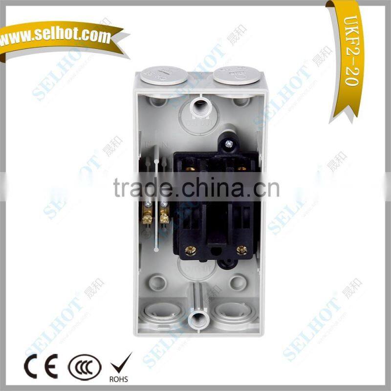 SELHOT waterproof isolator switch plug waterproof socket terminal juction box socket outlets