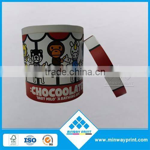 Custom paper circular chocolate box / chocolate packaging box / chocolate box manufacturer