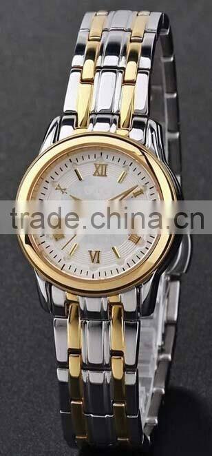 High quality japan movement gold case waterproof watch metal watches