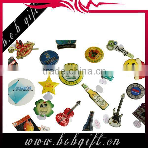 flashing promotional LED torch bagde for party