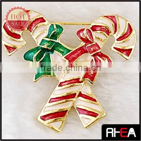 Newest Arrival Enamel Craft Fashion Christmas Brooch