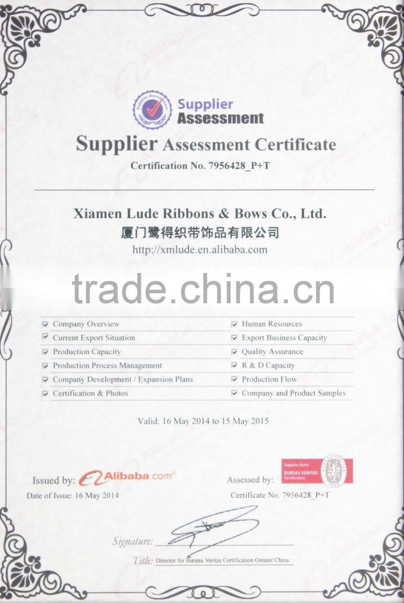 Cheap 100% polyester Satin gold and silver metallic ribbon