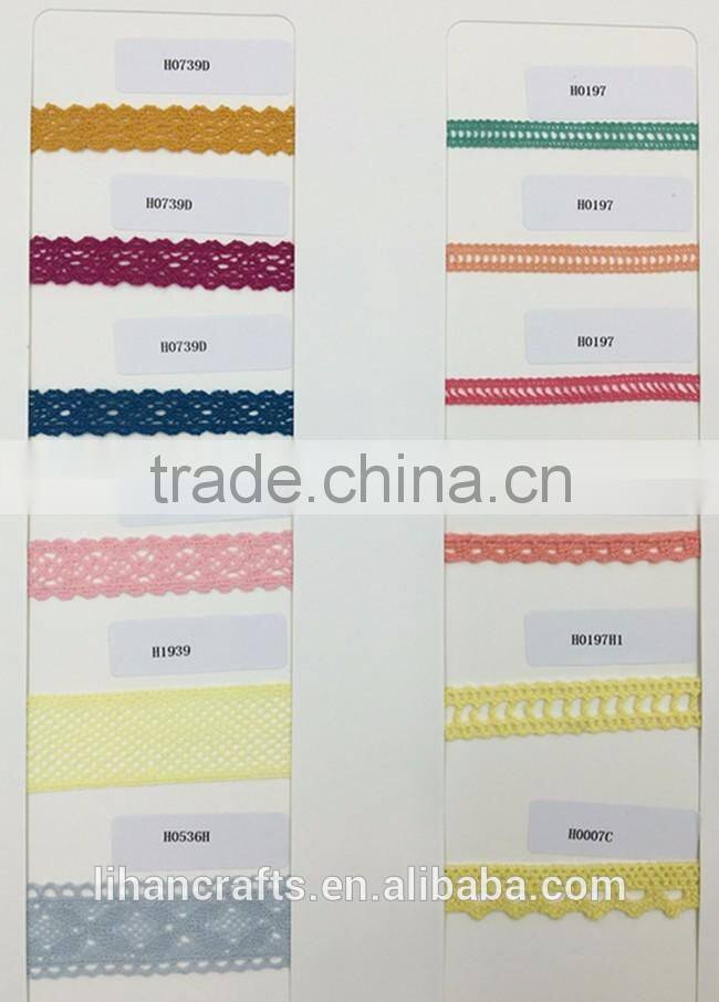 Wholesale High Quality H0907 Lace Ribbon,Crocheted Lace,100% Cotton Lace