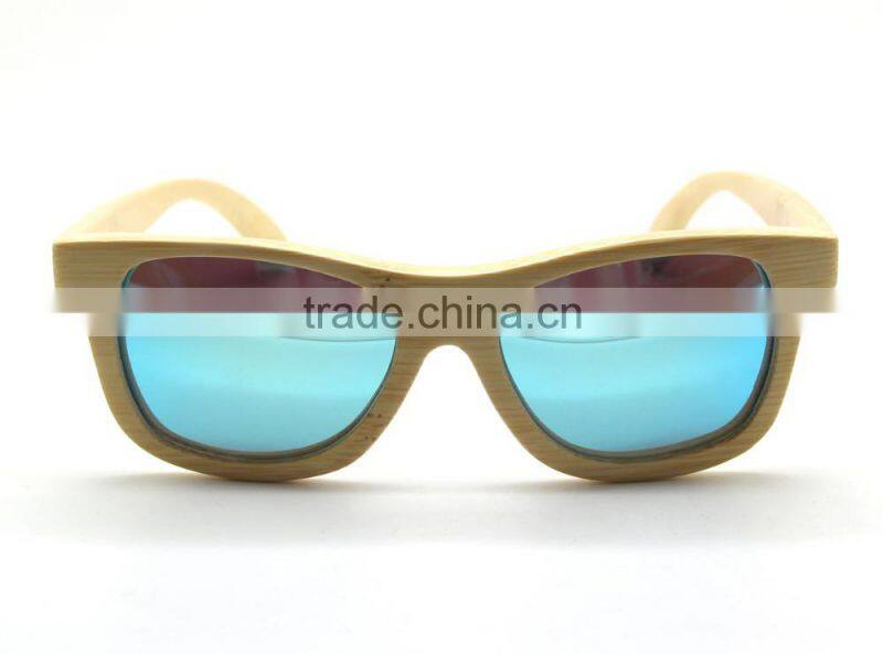 2015 High Quality OEM Wholesale Mirror Lens China Custom Logo Bamboo Sunglasses wholesale dropship
