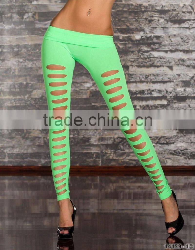 Spring New Style Sexy Leggings Striped Hole Colorful Leggings For Women Cheap Slim Women Leggings Wholesale