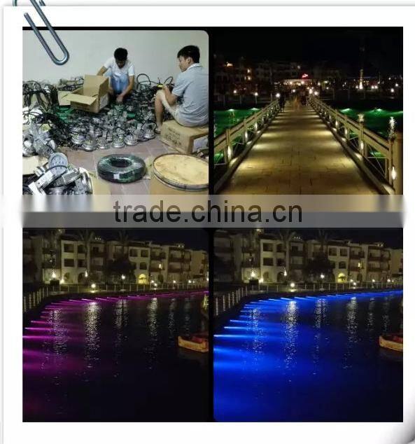 316 stainless steel IP68 DMX512 controllable RGBW 4IN1 Cree led led underwater fountain light