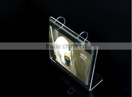 L-shape cheap wholesale plexiglass calendar