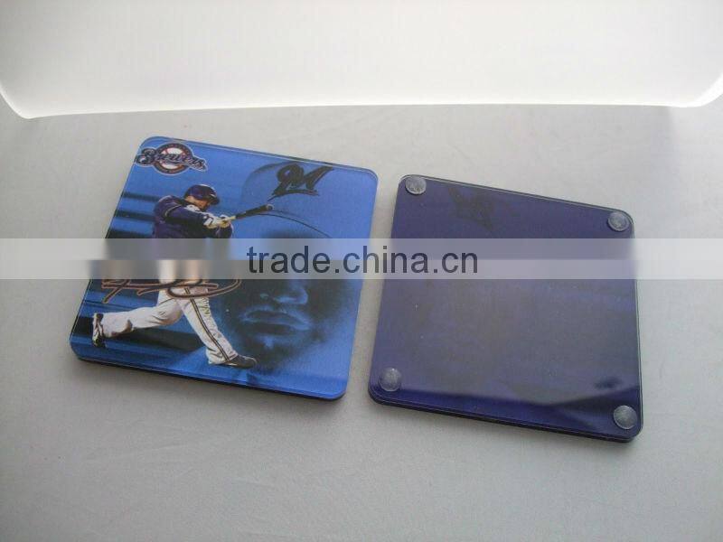 custom acrylic photo coaster