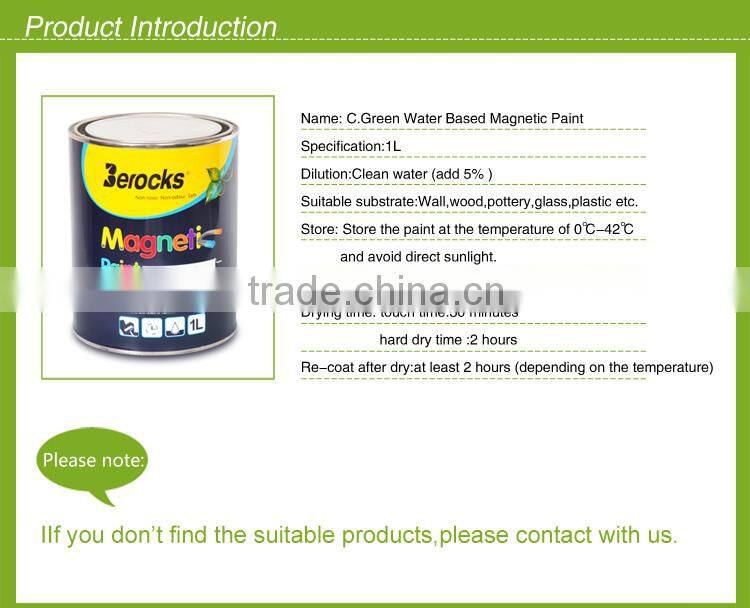 BEROCKS washable Eco-friendly magnetic paint made in China