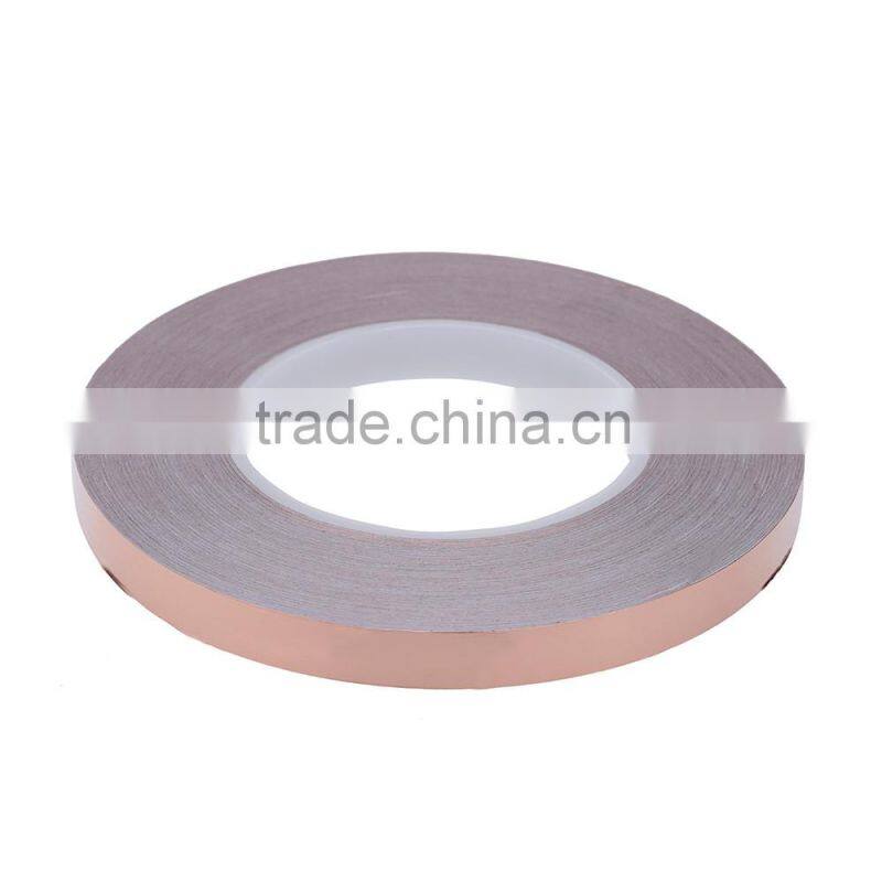 1/2" * 55 yds 12mm * 50m One Side Copper Foil Tape EMI Shielding Single Conductive Adhesive for Guitar