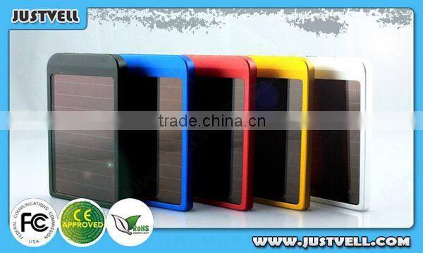 Colorful design high capacity power bank 10400mah, solar power mobile charger for smartphones