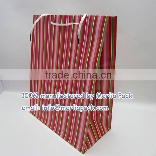 LUXURY PAPER PARTY BAGS WITH HANDLES STRIPE WEDDING HEN BABY BAGS