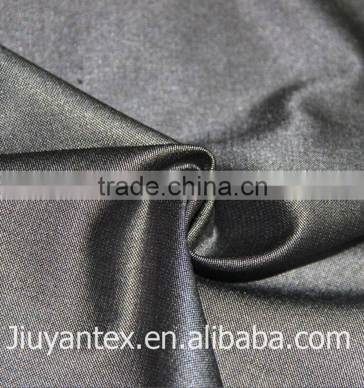 Men's polyester rayon tr plain weave high quality suit fabrics with custom English selvedge for suit uniform