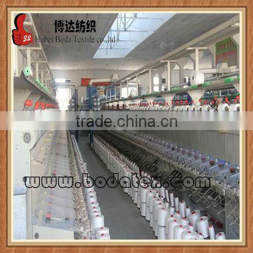 100% polyester ring spun yarn, wholesale from manufacturer ,40s/2 hank yarn ,on paper cone and plastic cone