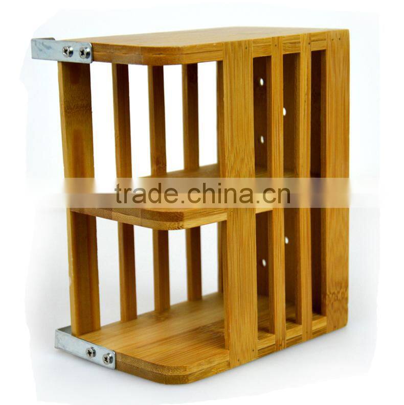 BH005/Natural bamboo flatware holder cutlery basket utensil drying rack cutlery rack for kitchen dinnerware draining rack