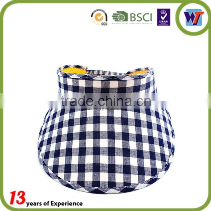 Custom kids/children sun visor caps printed with hook and loops closure