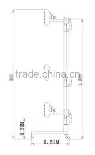twotube model infrared heater GP-222-1