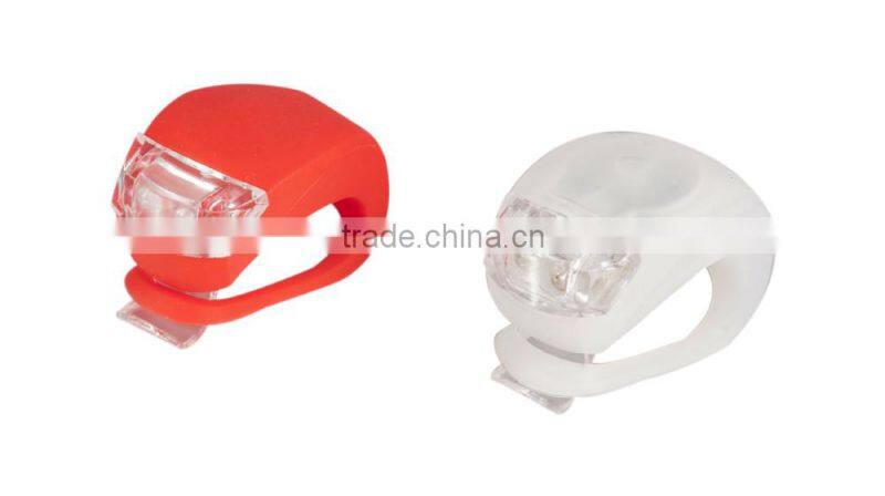 2015 Promotion led light for bike Silicone Rear Wheel Waterproof Safety 2 bike led bike light