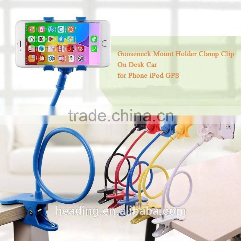 For lazy guys long arm mobile phone bracket for desk