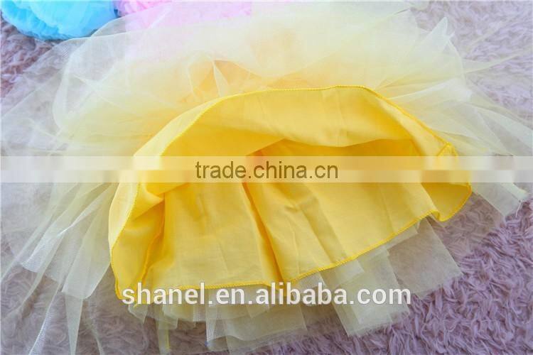 2016 new flower girls bubble dress princess dress