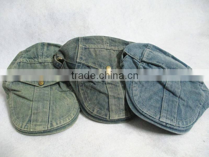 custom beret hats and caps wholesale denim beret hat for woman