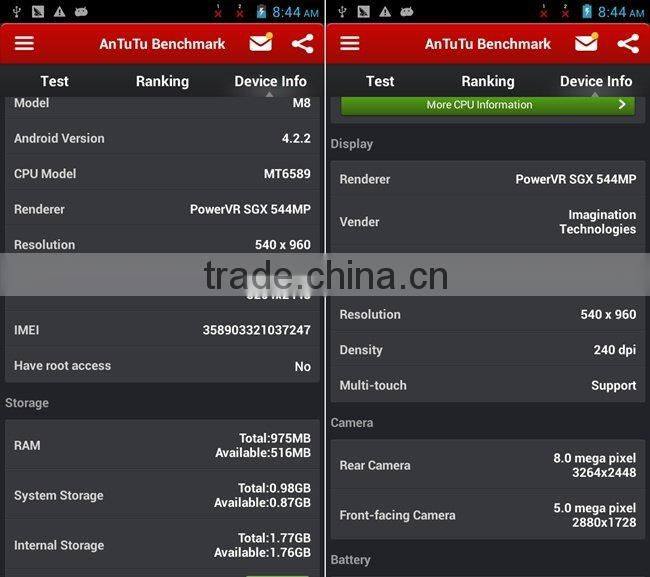 Snopow M8 Outdoor Smartphone PTT Walkietalkie IP68 MTK6589 4.5 Inch Android 4.2 3000mAh