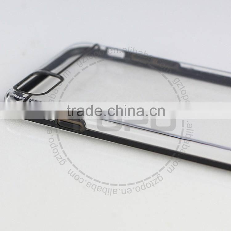 Clear Ultra-Thin Anti-scratch Hard PC Back cover Transparent Phone Case TPU Bumper Case For iphone 6 6s plus