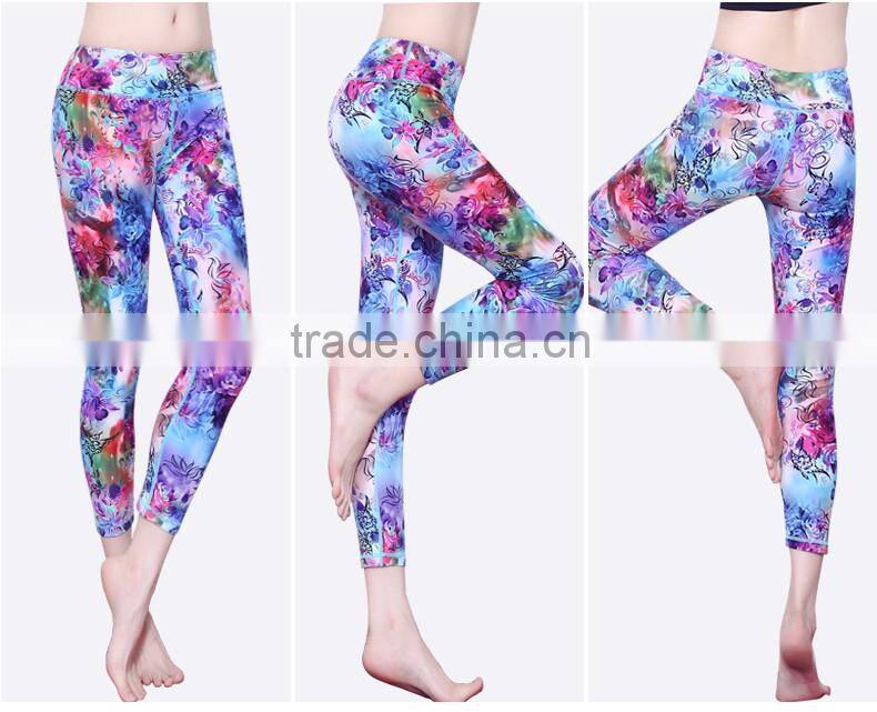 OEM high quality dry fit spandex custom women yoga pants