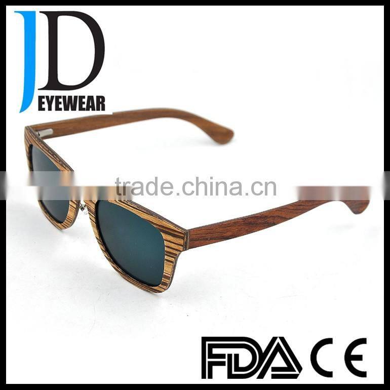 Wholesale price custom engraved logo handcrafted vintage polarized wood sunglasses