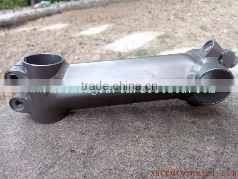 Factory direct sale titanium bike parts customize titanium stem diameter31.8mm made titanium bicycle stem