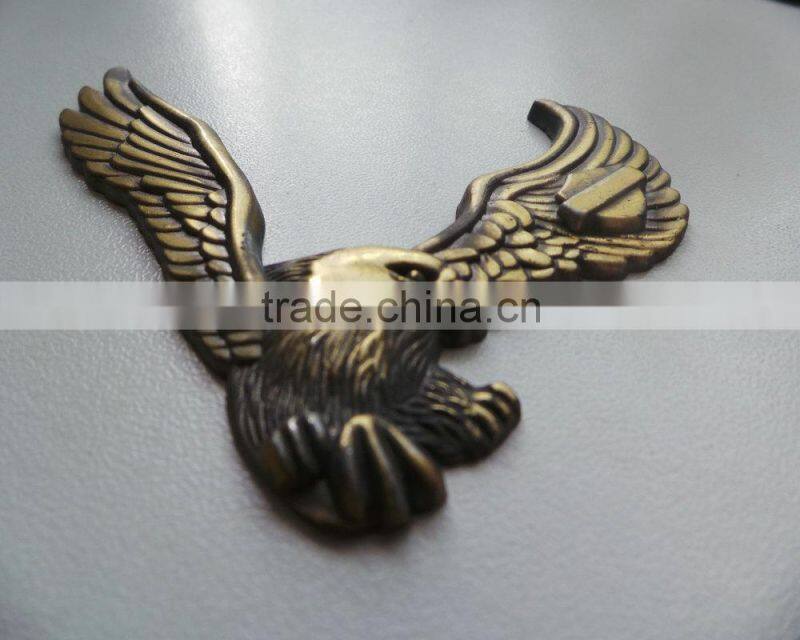 antique brass metal eagle,metal hawk souvenir,decorative metal eagles emblem