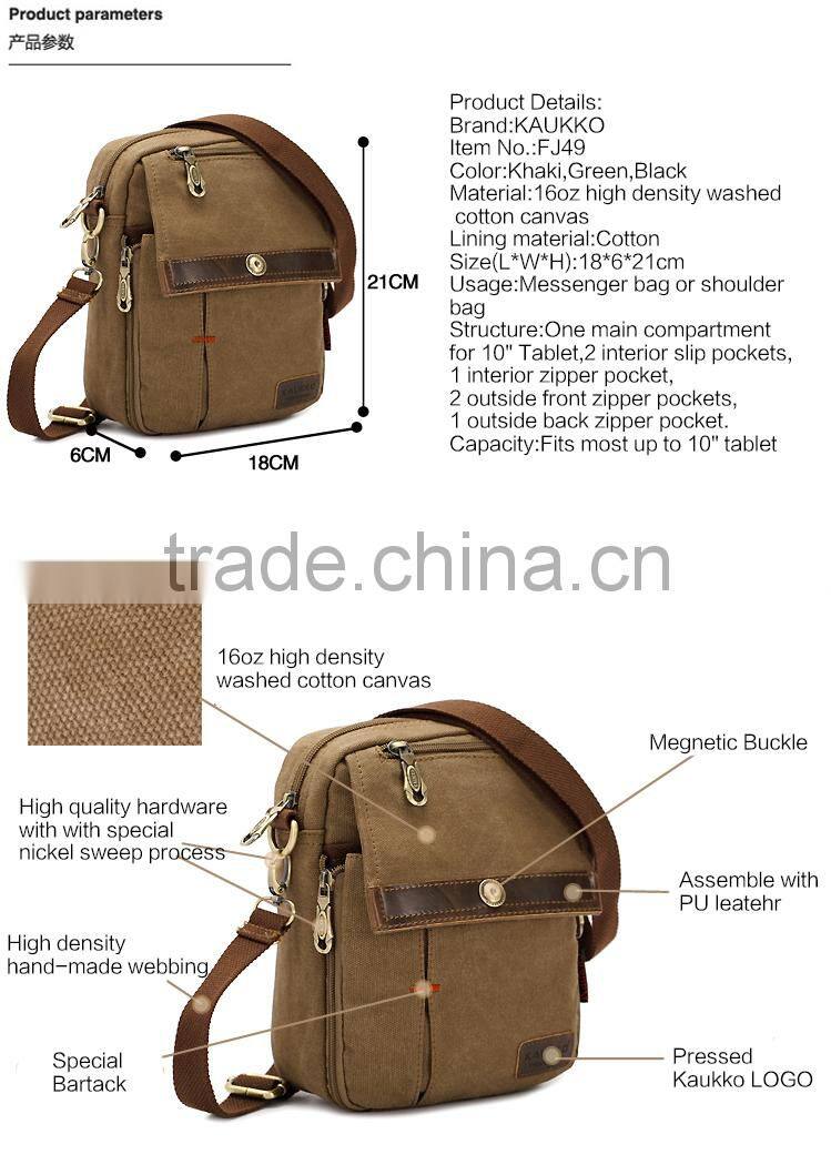 Business Tablet Messenger Bag For Men School Messenger Bag For Teenagers Old School Vintage Messenger Bag Canvas Sling Bag