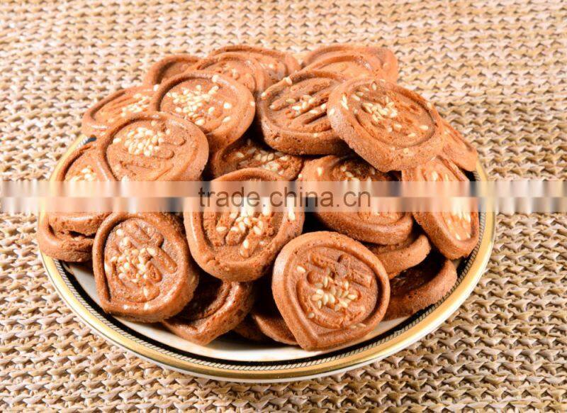 HFC 2483 japanese yanshao cookies, biscuits, pancakes with vanilla and sesame flavour