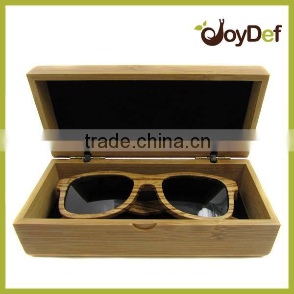 Engraved Logo Bamboo Sunglass Storage Box