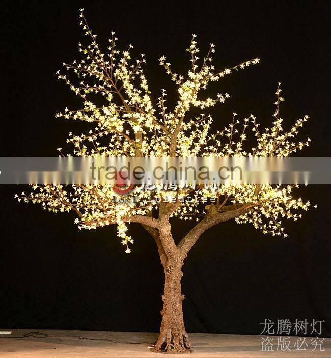 New products 2016 nature trunk Warm white led cherry blossom tree light