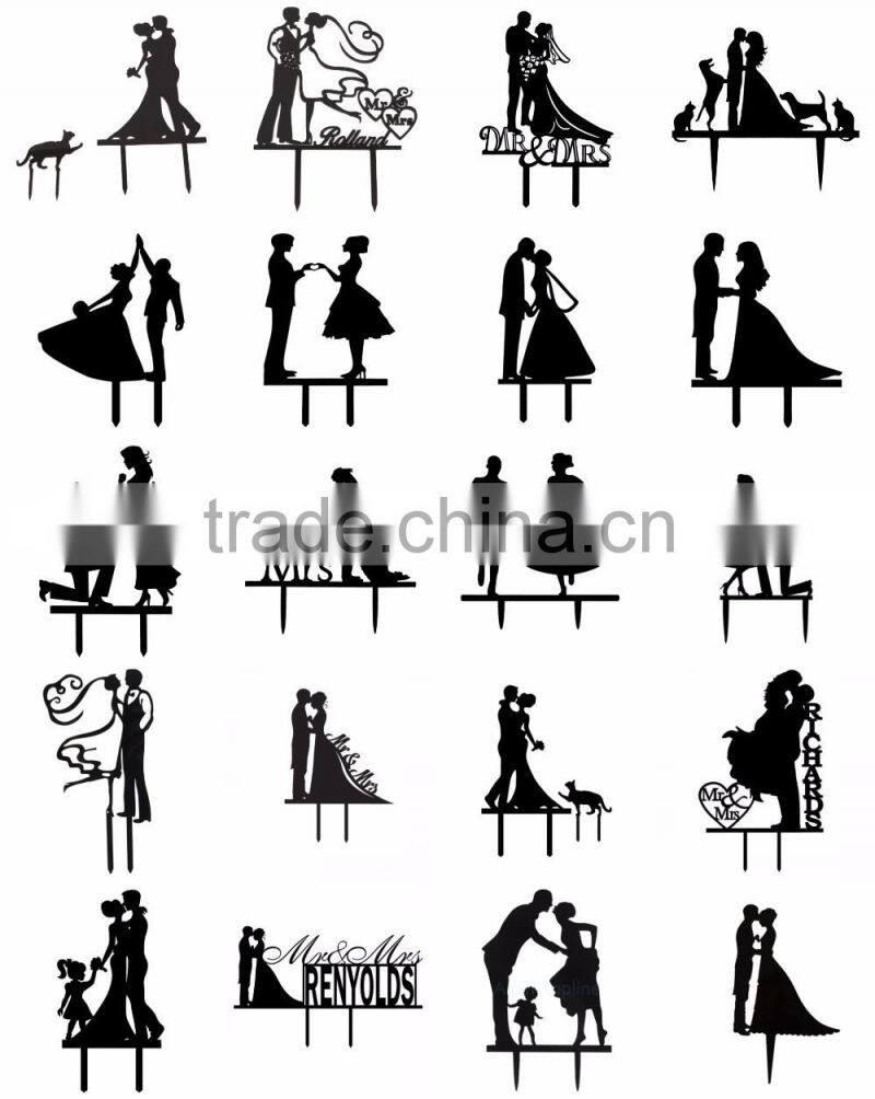 Mr&Mrs Cake Toppers For Wedding Party