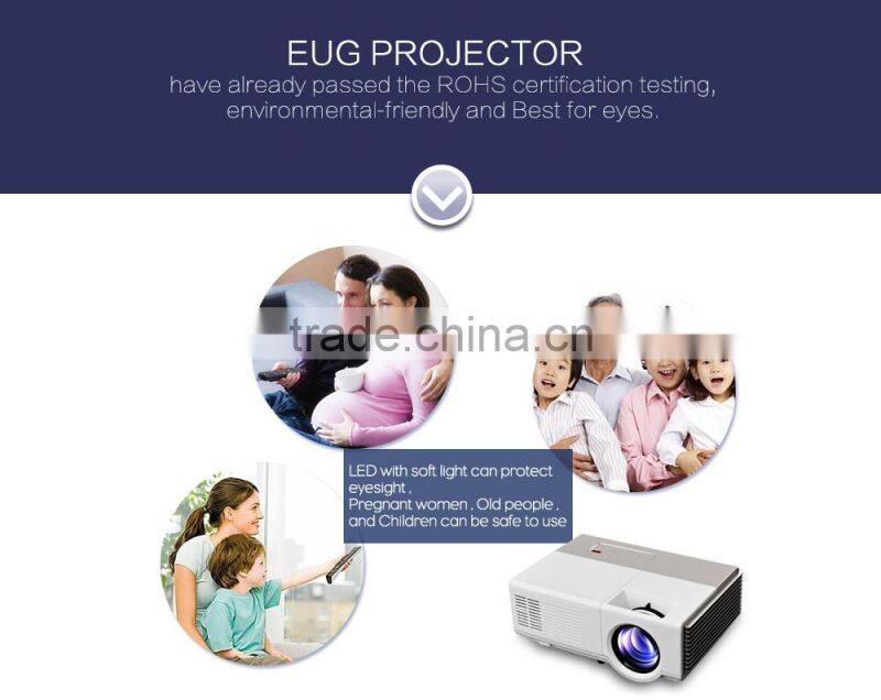 low price mini projector 1500 lumens Full Color LED home cinema projector