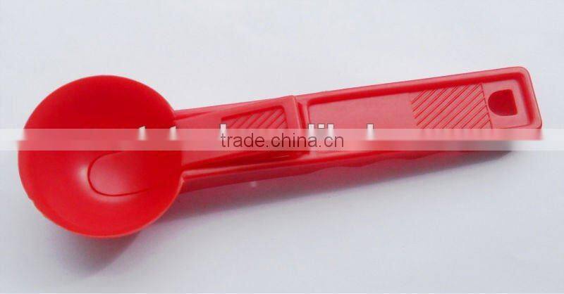 Household plastic colorful spoon for icecream
