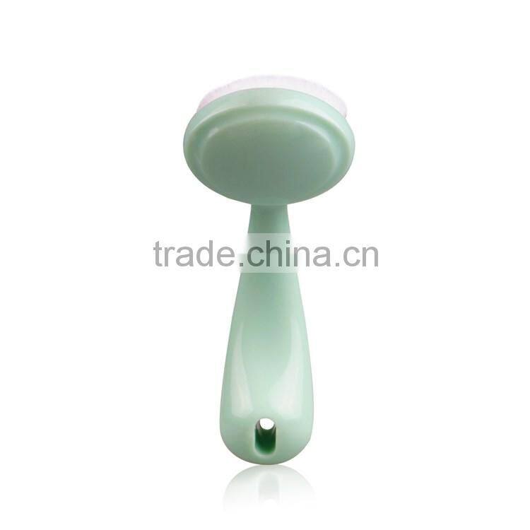 New Product Market Plastic Green Handle RUYI Cleansing Face Brush