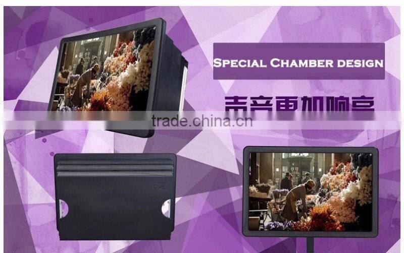 3D Movie Video Portable Camouflage Enlarge 3X of Mobile Phone Screen Magnifier HD Expander Stand Mobile Phone Holder