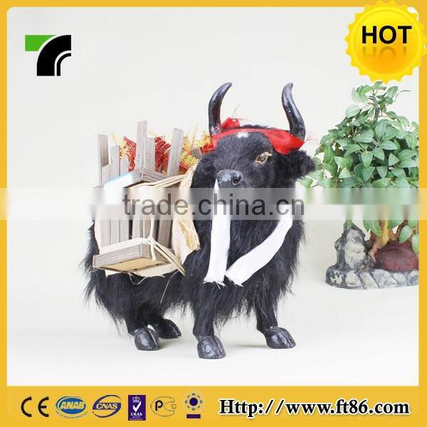 unstuffed animatronic walking plush animal toys yak