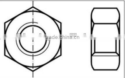 Hexagon nut DIN 934( material steel strength 8 zinc-plated thread M8 left handed ),stainless steel din 1.4125