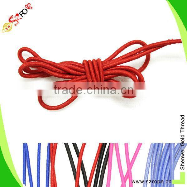 Strengtherning colored long elastic cords elasic rope elastic string