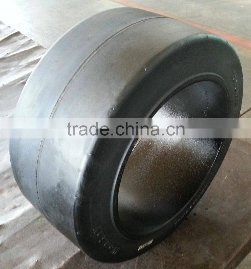 China factory supply Hot sales top quality press on tires smooth pattern tire 18x8x12 1/8 for port container trailers