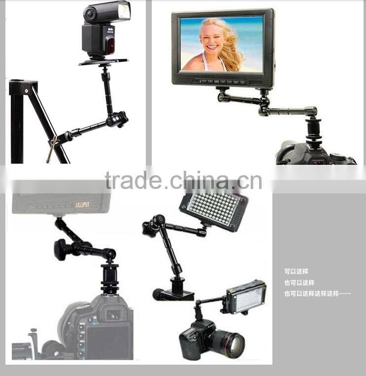 Friction Articulating Magic Arm 1/4" Hot Shoe Connector for Camera LCD Monitor LED Light