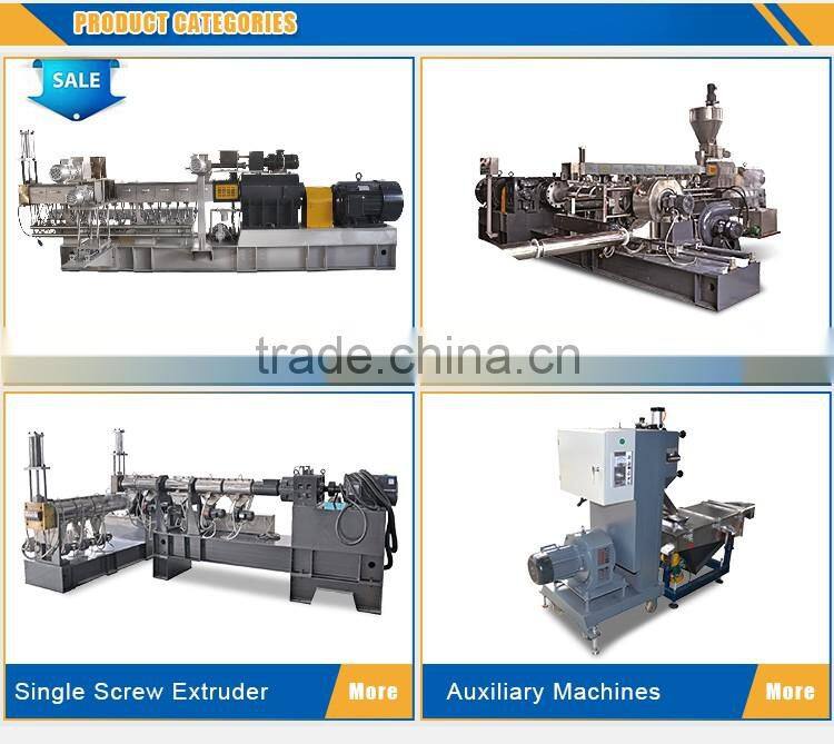PVC PP PE Waste Plastic Recycling Compounding Pelletizing 250-1250kg/H Two Stage Twin Screw Extruder