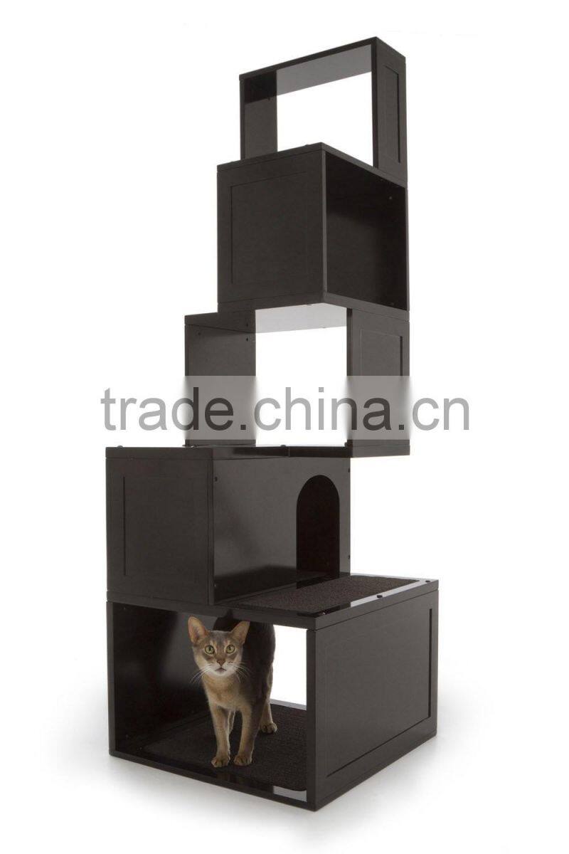 Luxury delux wooden cat tree tower for sale