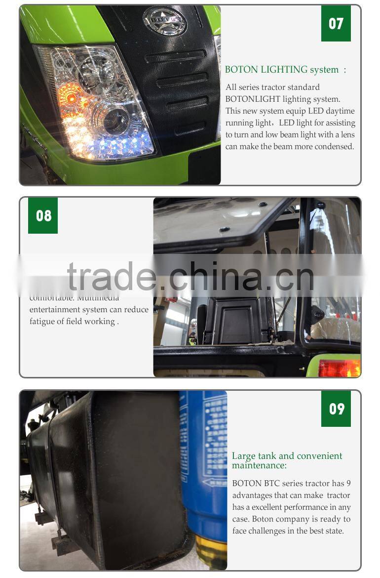 BOTON 80hp 800 4WD tractor with Luxury cabin and DEUTZ engine