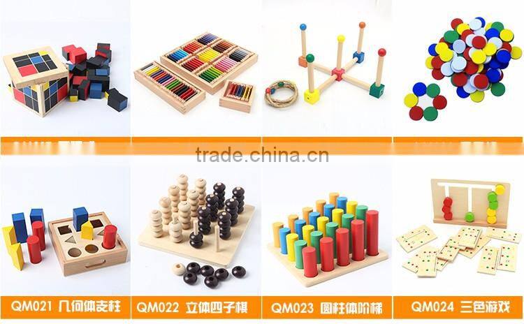 Kid Wooden toy montessori material from China factory