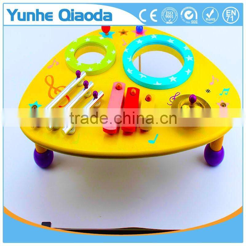 wooden musical toys percussion instruments two drum table xylophone drum symbol Noisy /educational wooden toy/